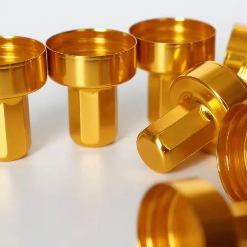 84 10ml amber bottle gold octagonal lid